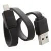 USB töltőkábel, fekete