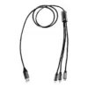 USB töltőkábel, fekete