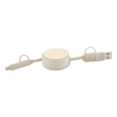 USB töltőkábel, natúr