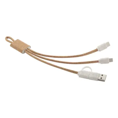 USB töltőkábel, natúr