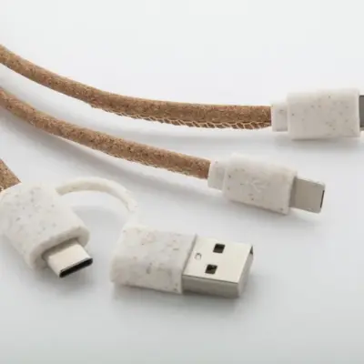 USB töltőkábel, natúr