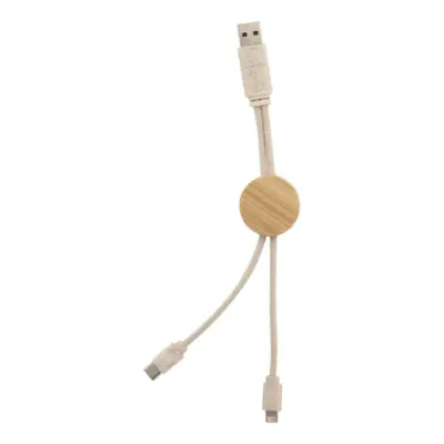USB töltőkábel, natúr