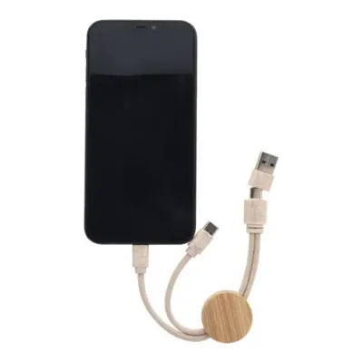 USB töltőkábel, natúr