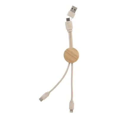 USB töltőkábel, natúr