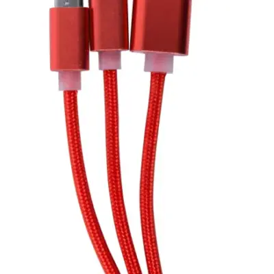 USB töltőkábel, piros