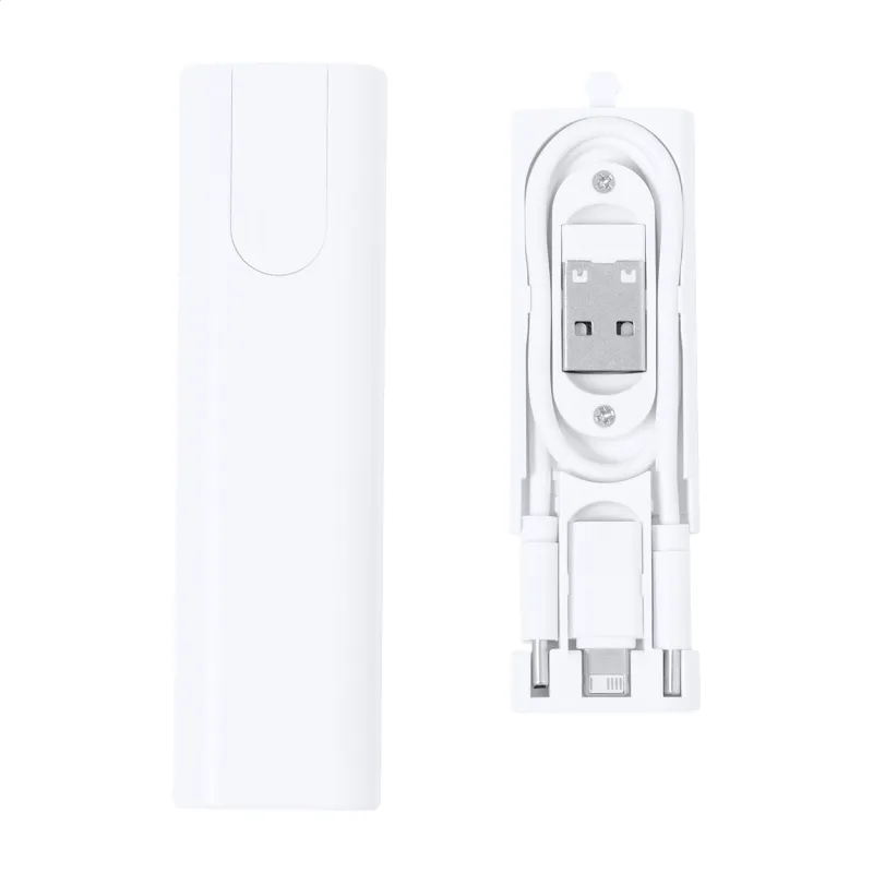 USB töltőkábel szett, fehér