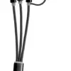 USB töltős kulcstartó, fekete