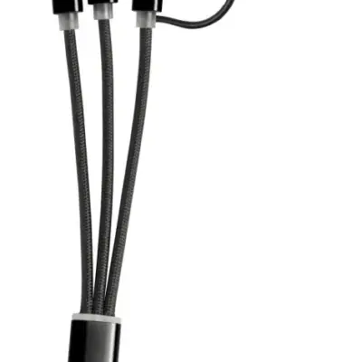 USB töltős kulcstartó, fekete