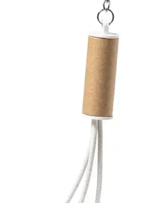 USB töltős kulcstartó, natúr