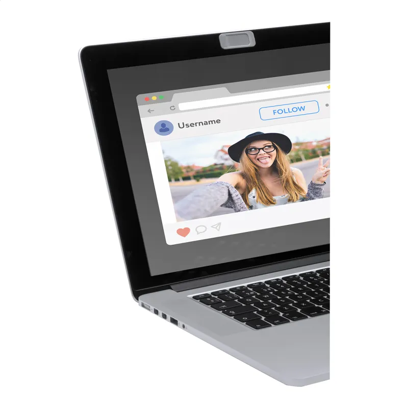 Webkamera lefedő – Blinka, hamuszürke