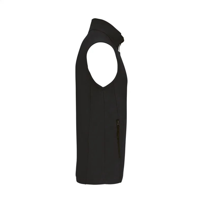 3 rétegű softshell testmelegítő mellény – KA403, fekete