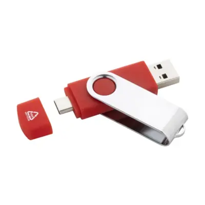 RABS OTG USB memória – TwistDrive Plus, piros