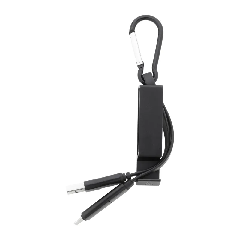 USB töltőkábel – Cappy, fekete
