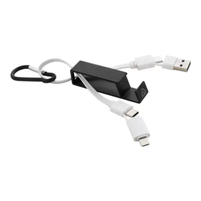 USB töltőkábel – Cappy, fekete