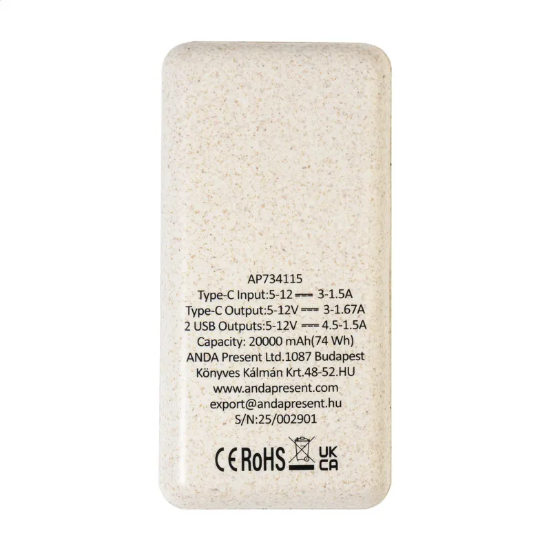 Power bank – Durum XL, natúr
